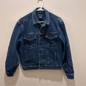 Vintage Calvin Klein Dark Blue Denim Jacket Size Small ~ Made In USA ~ EUC